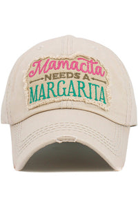 KBETHOS Vintage Distressed Washed MAMACITA NEEDS A MARGARITA  Baseball Cap (Copy)