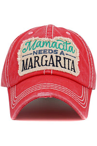 KBETHOS Vintage Distressed Washed MAMACITA NEEDS A MARGARITA  Baseball Cap (Copy)