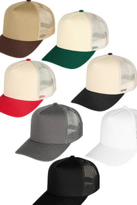 JINS CLOSET Multi Color Cotton Mesh Back Adjustable Snapback Strap Trucker Hat Baseball Cap
