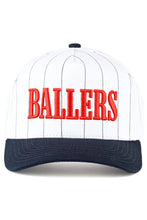 BALLERS Letter Stripe Pattern Two Tone Trucker Hat Baseball Cap