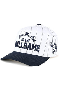 TAKE ME OUT TO THE BALL GAME Letter Stripe Pattern Two Tone Trucker Hat Baseball Cap