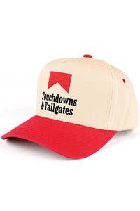 TOUCHDOWNS and TAILGATES Letter Embroidered on Two Tone Trucker Hat Baseball Cap