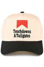 TOUCHDOWNS and TAILGATES Letter Embroidered on Two Tone Trucker Hat Baseball Cap