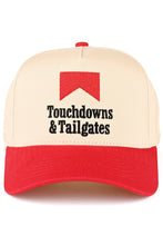 TOUCHDOWNS and TAILGATES Letter Embroidered on Two Tone Trucker Hat Baseball Cap