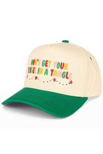 C.C DONT GET YOUR TINSEL IN A TANGLE Letter Embroidered on Two Tone Trucker Hat Baseball Cap