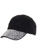 JINS CLOSET Fur with Stone Angora warm baseball cap hat