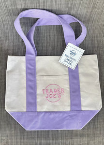 Trader Joe's Mini Pastel Canvas Tote Bag Set or Singles.