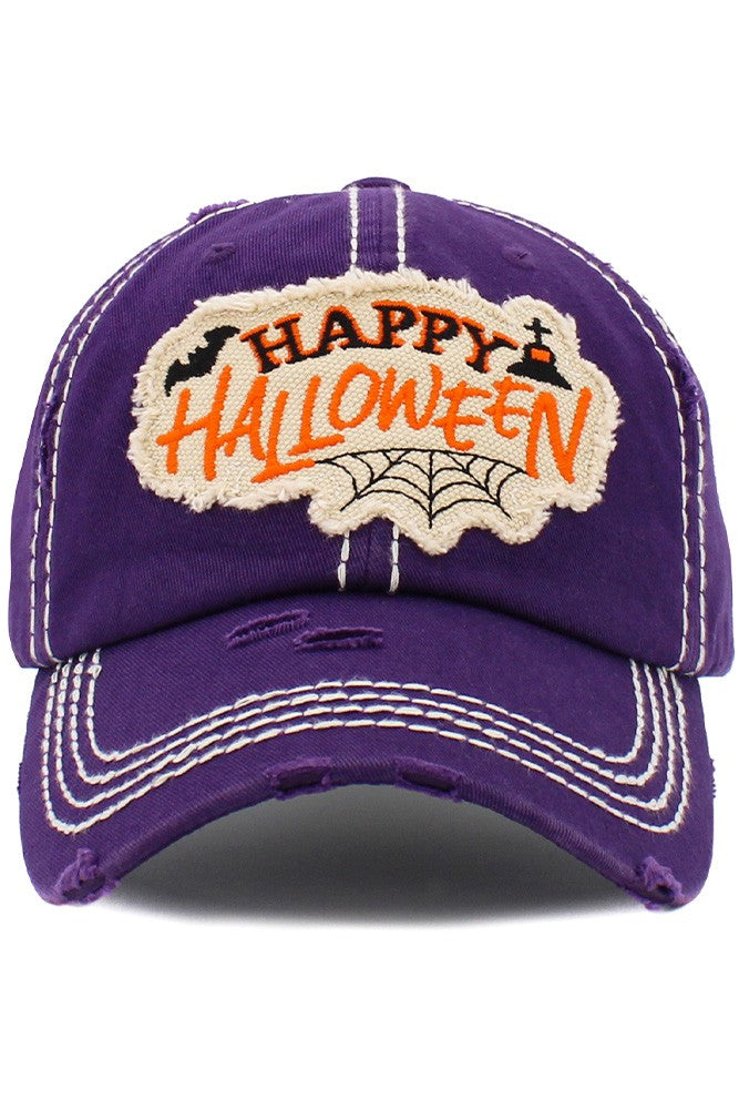 KBETHOS Vintage Distressed Washed Halloween Baseball Cap Hat Adjustable Unisex