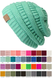 Trendy Warm Chunky Soft Stretch Cable Knit Beanie