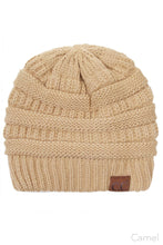 CC Soft Stretch Fuzzy Lined knit Beanie Hat
