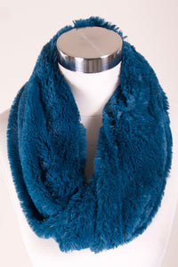 Twisted Faux Fur Snood Infinity Scarf